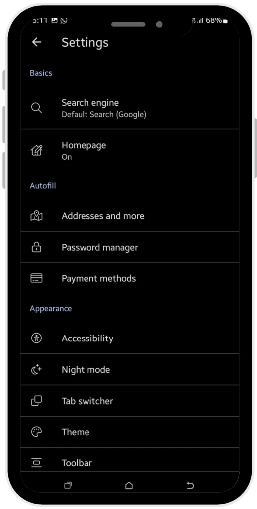 kiwi browser android